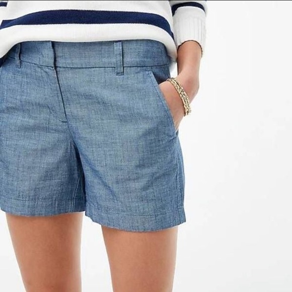 J. Crew Classic Chambray Shorts - Picture 6 of 7